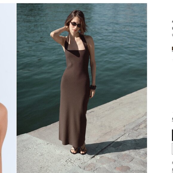 Brand new Mango Long halter-neck dress - Picture 6 of 6